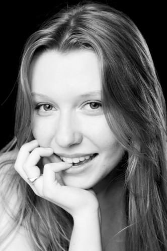 Portrait femme noir et blanc